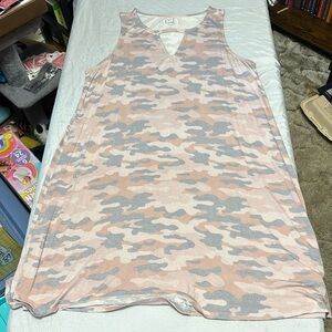 Pink camo mini sundresss